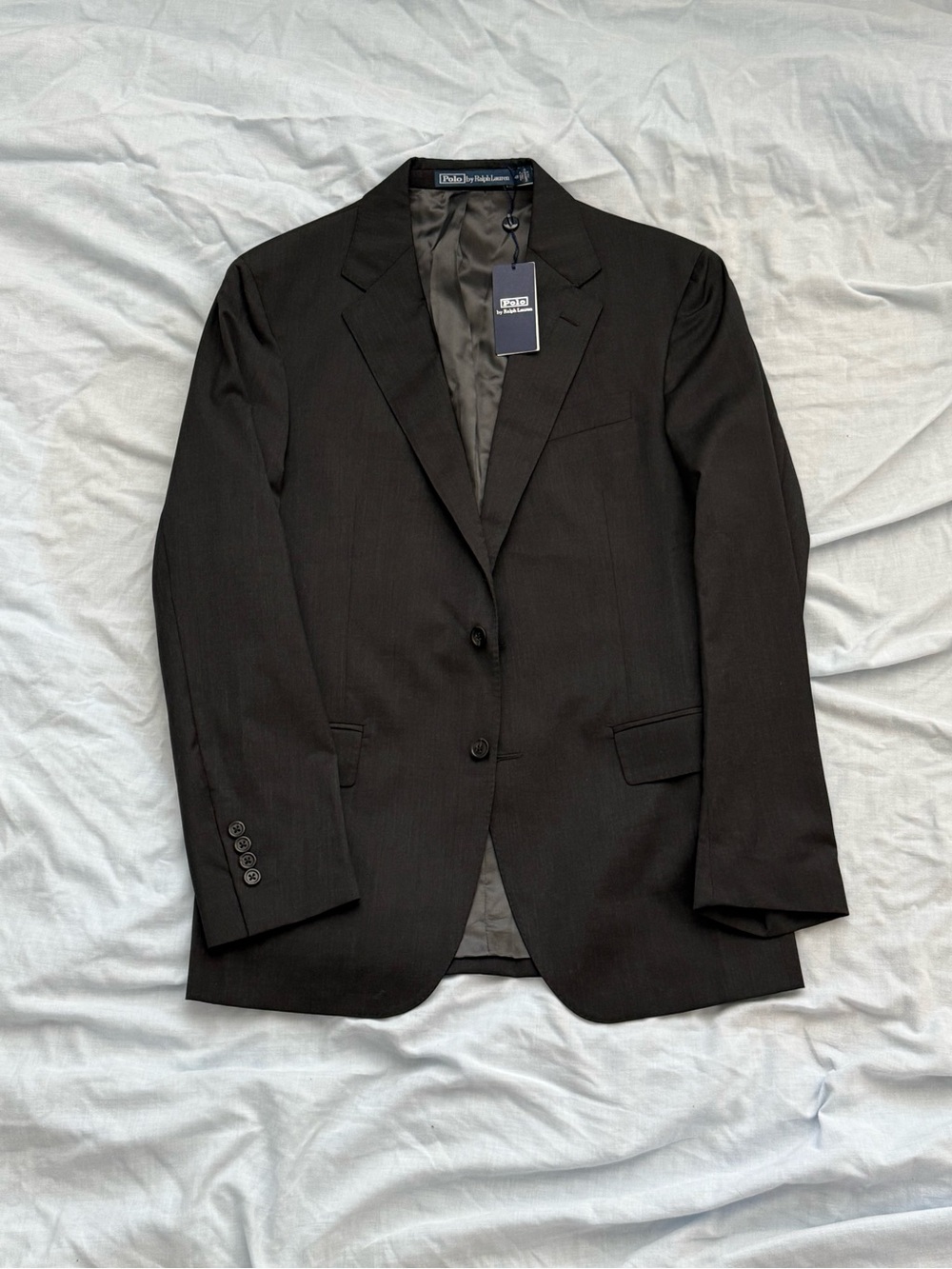 Polo by Ralph Lauren Dark Brown Two-Button Men's Suit Jacket